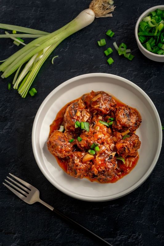 Veg manchurian in gravy
